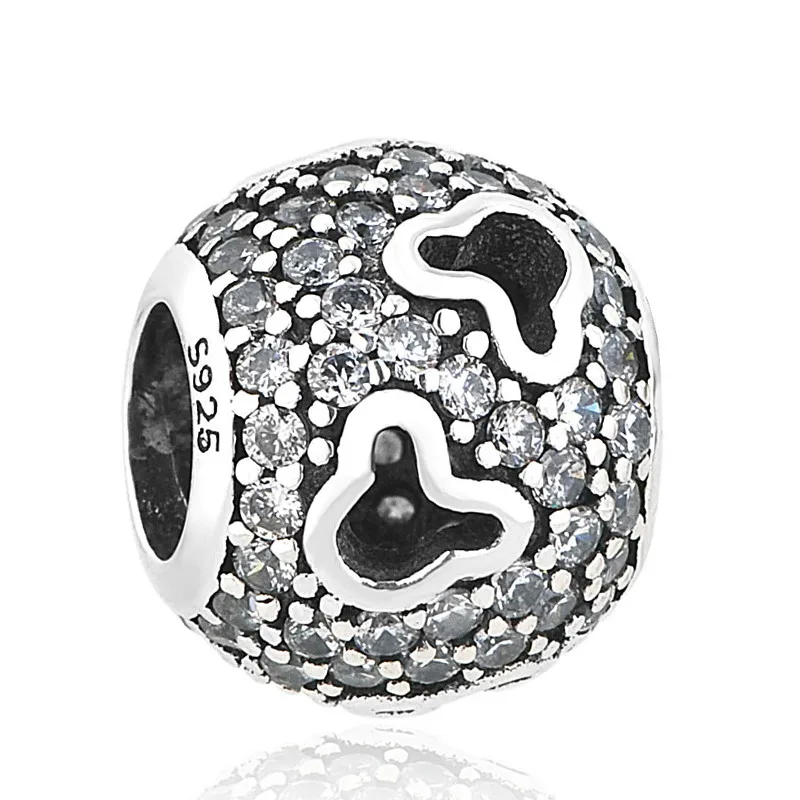 Сделай сам, ювелирное изделие для женщин, Подходит для Pandora, подвески, бусины из стерлингового серебра 925, браслет, бусины для изготовления ювелирных изделий, GW2-189 - Цвет: 70