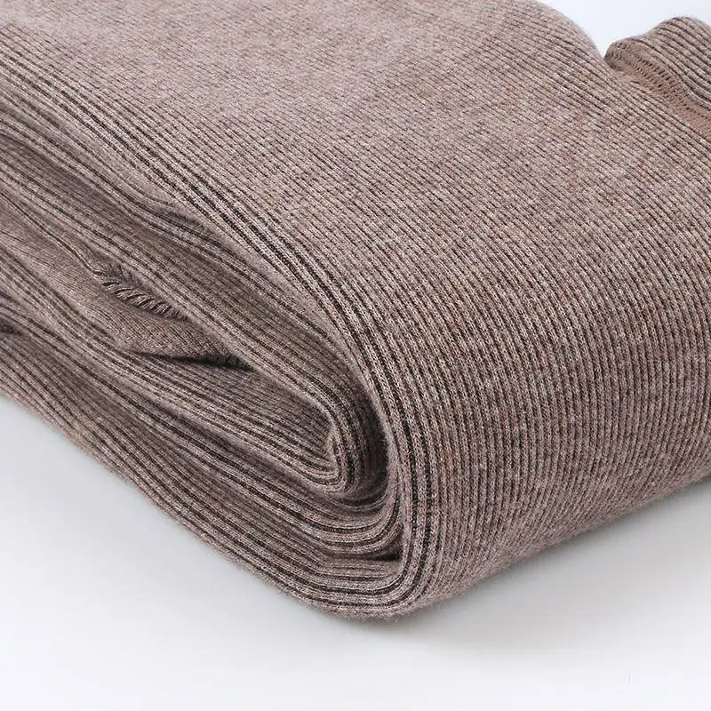 Light brown Бархатные плотные теплые леггинсы для женщин, тонкие супер эластичные осенне-зимние леггинсы, женские офисные леггинсы с высокой талией, женские брюки Z20 - Цвет: Light brown