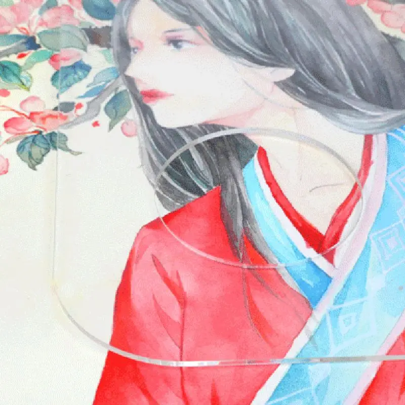 1 шт. Роскошная пластиковая прозрачная овальная палитра акриловая