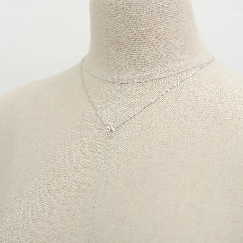 

Fashionable finger pendant necklaces Uncivilized gestures middle finger pendant necklaces Originality style pendant necklaces