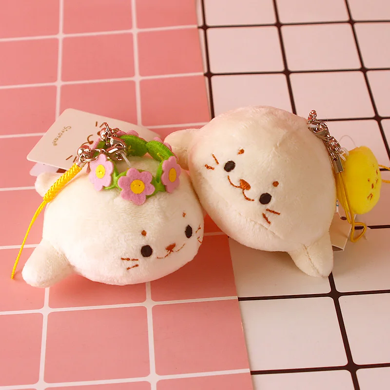 Аниме Мягкие плюшевые куклы IVYYE с морским Китом цепочка подвеской пушистая