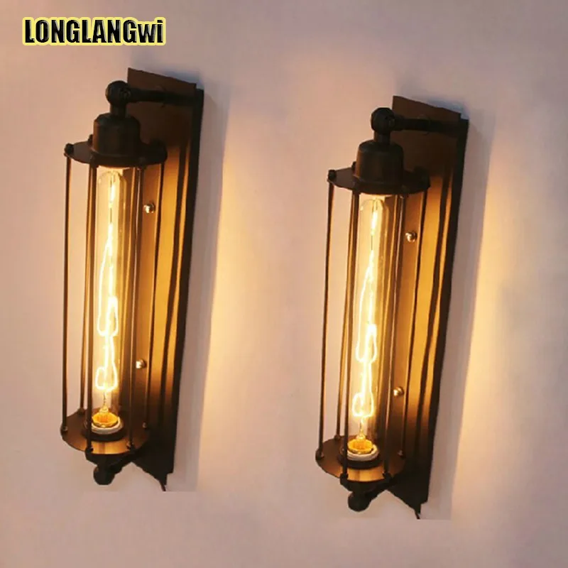 1 шт. винтажные Настенные светильники в стиле лофт американский промышленный