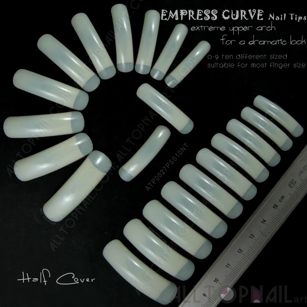 Профессиональные салонные ногти 100x Экстрим Длинные накладные натуральные с