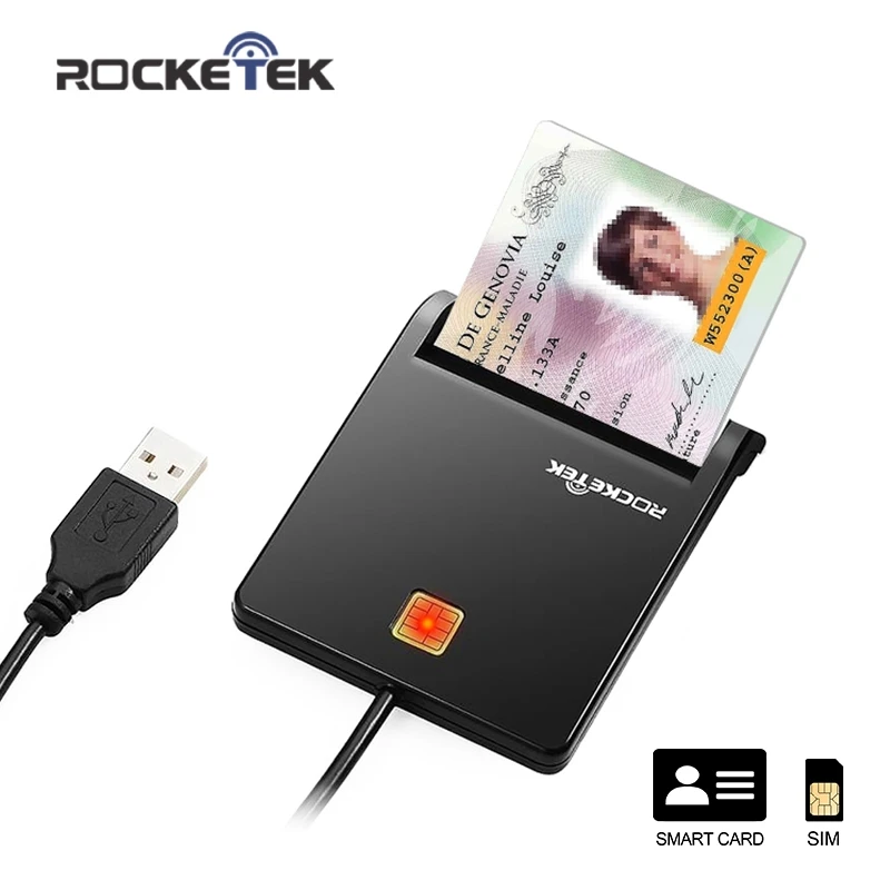 Rocketek USB 2 0 смарт кардридер CAC ID/банковская карта/sim карта cloner разъем адаптер ПК