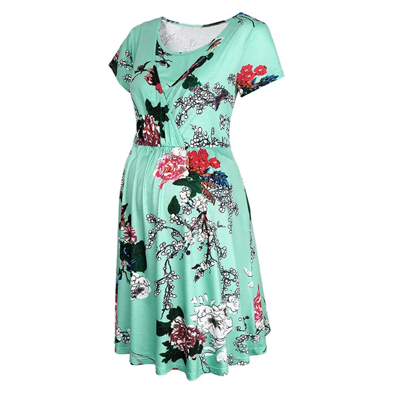 Платья для кормящих мам с принтом беременных Одежда платья | Мать и ребенок