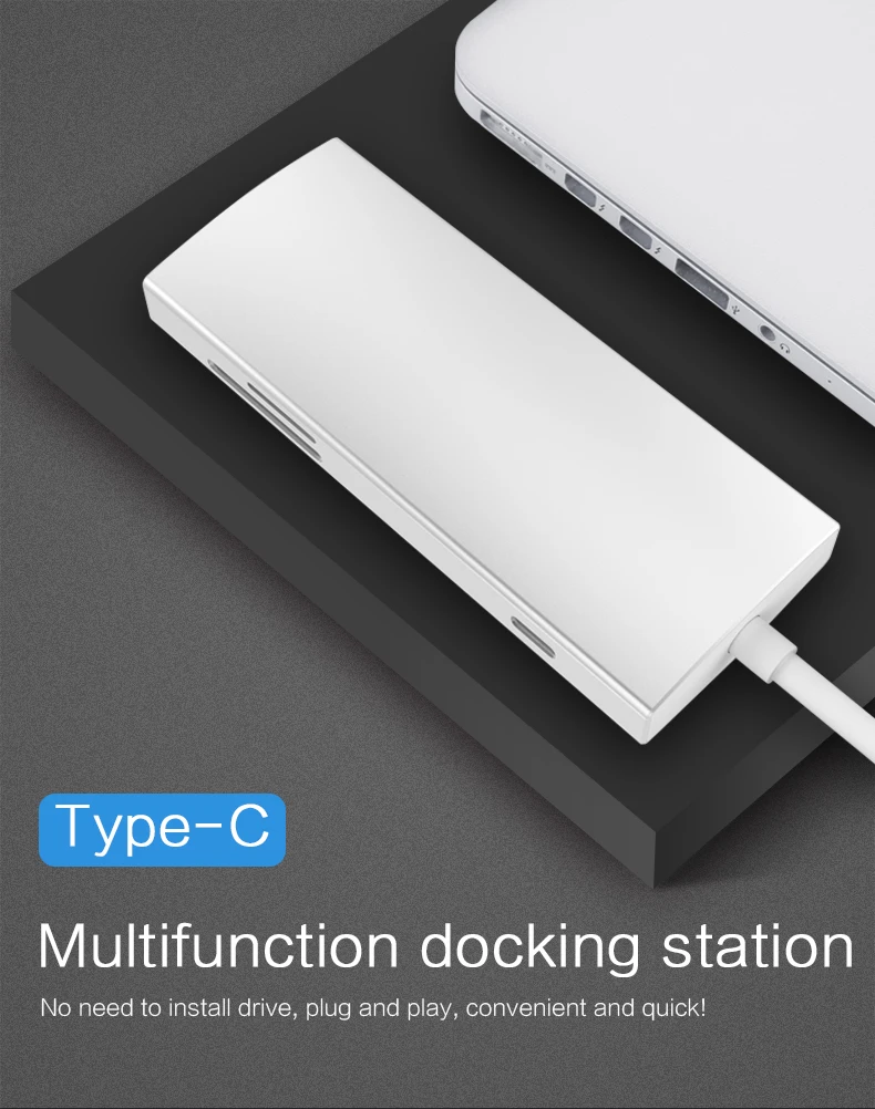Mosible Thunderbolt 3 адаптер Тип usb C концентратор HDMI 4 K Rj45 1000 Мбит/с Поддержка Dex для samsung S8/S9/Note8/Note9 для Macbook Pro