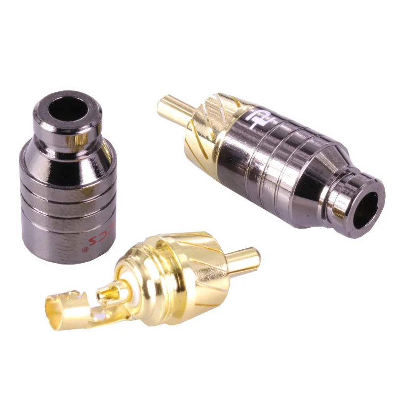 100 шт./50 пара Роскошные пайки RCA PlugJack ConnectorSpeaker аудио Выход/Вход адаптер