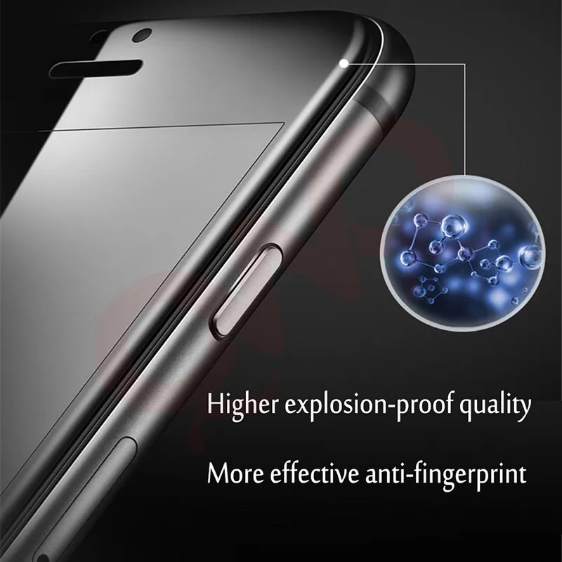 Wellzly 5D Полное покрытие экрана протектор стекло для iPhone 6 6s 7 8 X изогнутые края