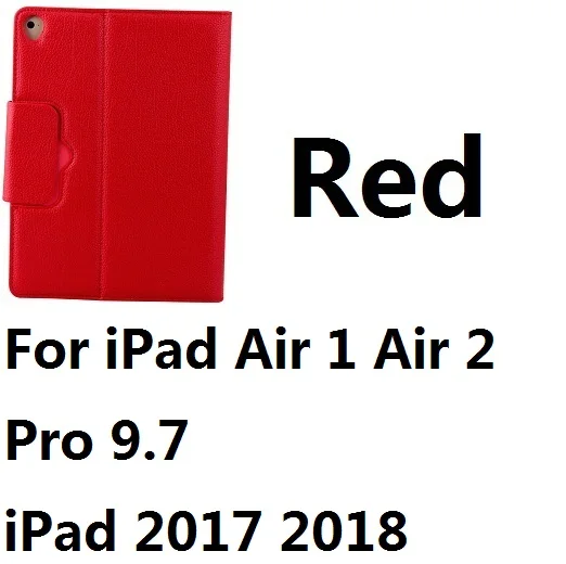 For iPad 9.7 Red Магнитный съемный кожаный чехол-подставка с клавиатурой Bluetooth для iPad Mini 12345 iPad 9,7 Pro 10,5 11 Air 10,5 iPad 10,2 - Цвет: For iPad 9.7 Red