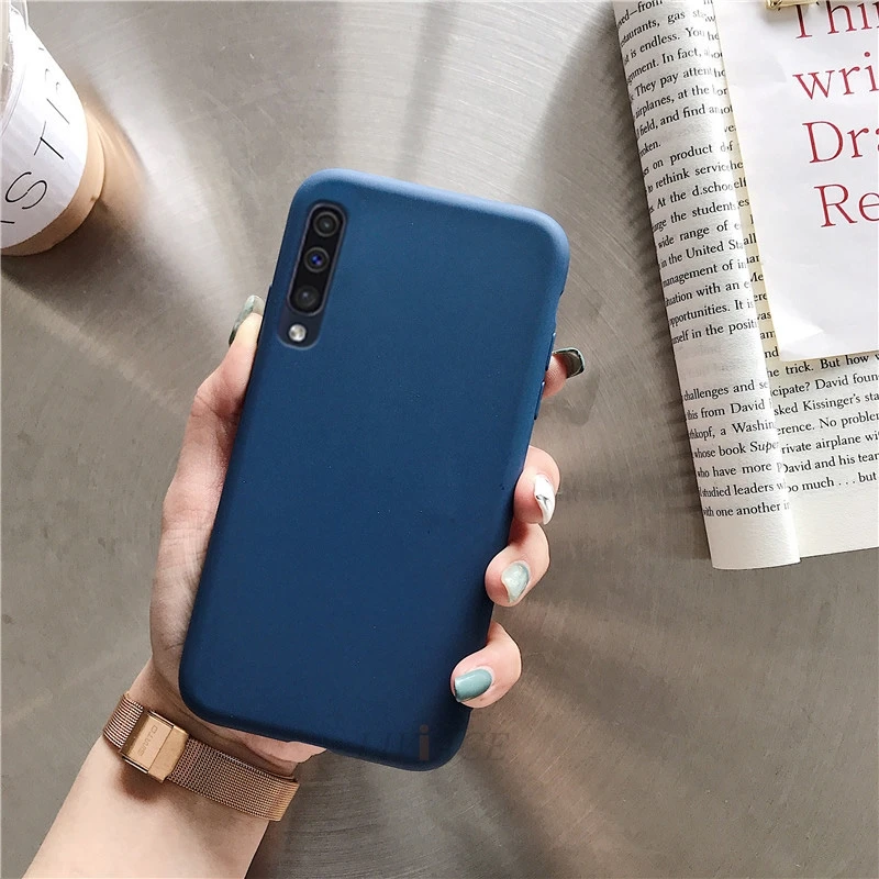 candy color silicone phone case on for samsung galaxy a5 a7 a3 a8 a9 star a50 a9s a8s a6s a6 soft tpu back cover