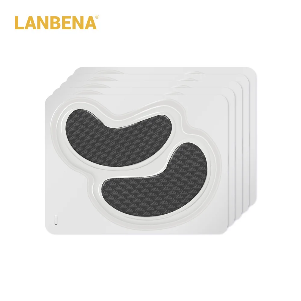 Black-1 pair LANBENA, 1 пара, кристальная коллагеновая маска для глаз, патчи для глаз, накладки для глаз для восстановления темных кругов, удаляющая гелевая маска для глаз, Нестареющая TSLM1 - Цвет: Black-1 pair