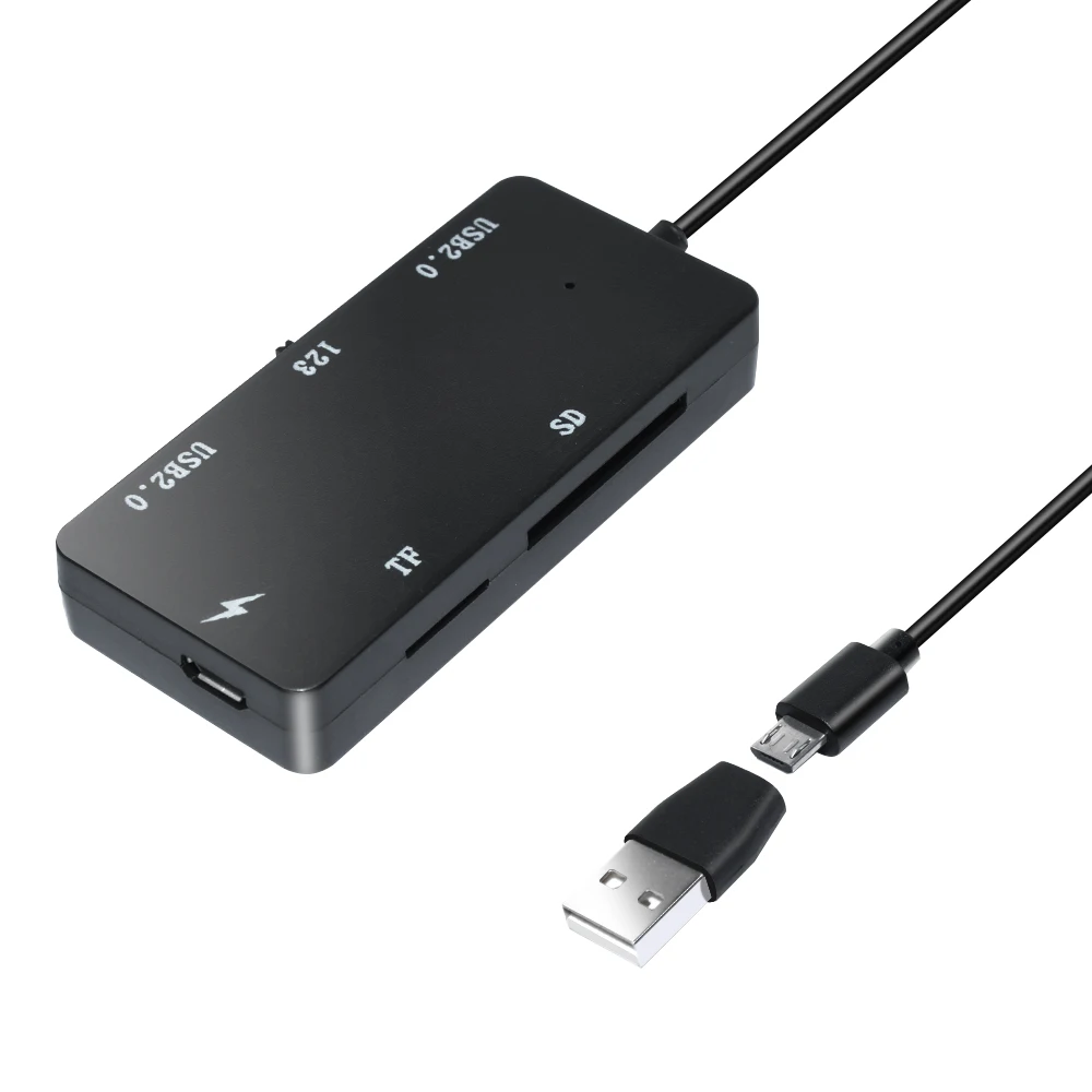 DeepFox 2 порты и разъёмы USB 2,0 Multi HUB Splitter расширения OTG зарядки концентратор адаптер SD/TF Card Reader для ноутбука Настольный ПК