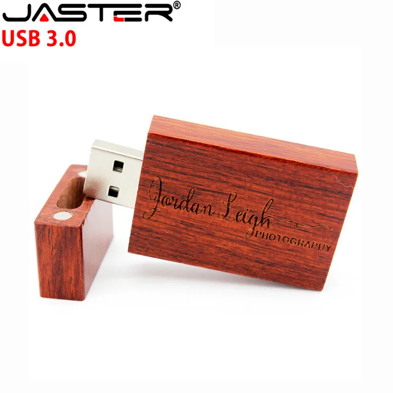 Деревянный USB флеш накопитель JASTER с логотипом клиента 3 0 деревянная Флешка в виде