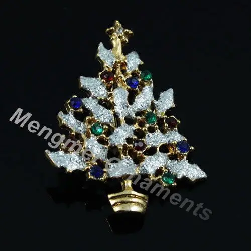 10 шт. Хрустальная брошь в виде рождественской елки ювелирные изделия подарки на