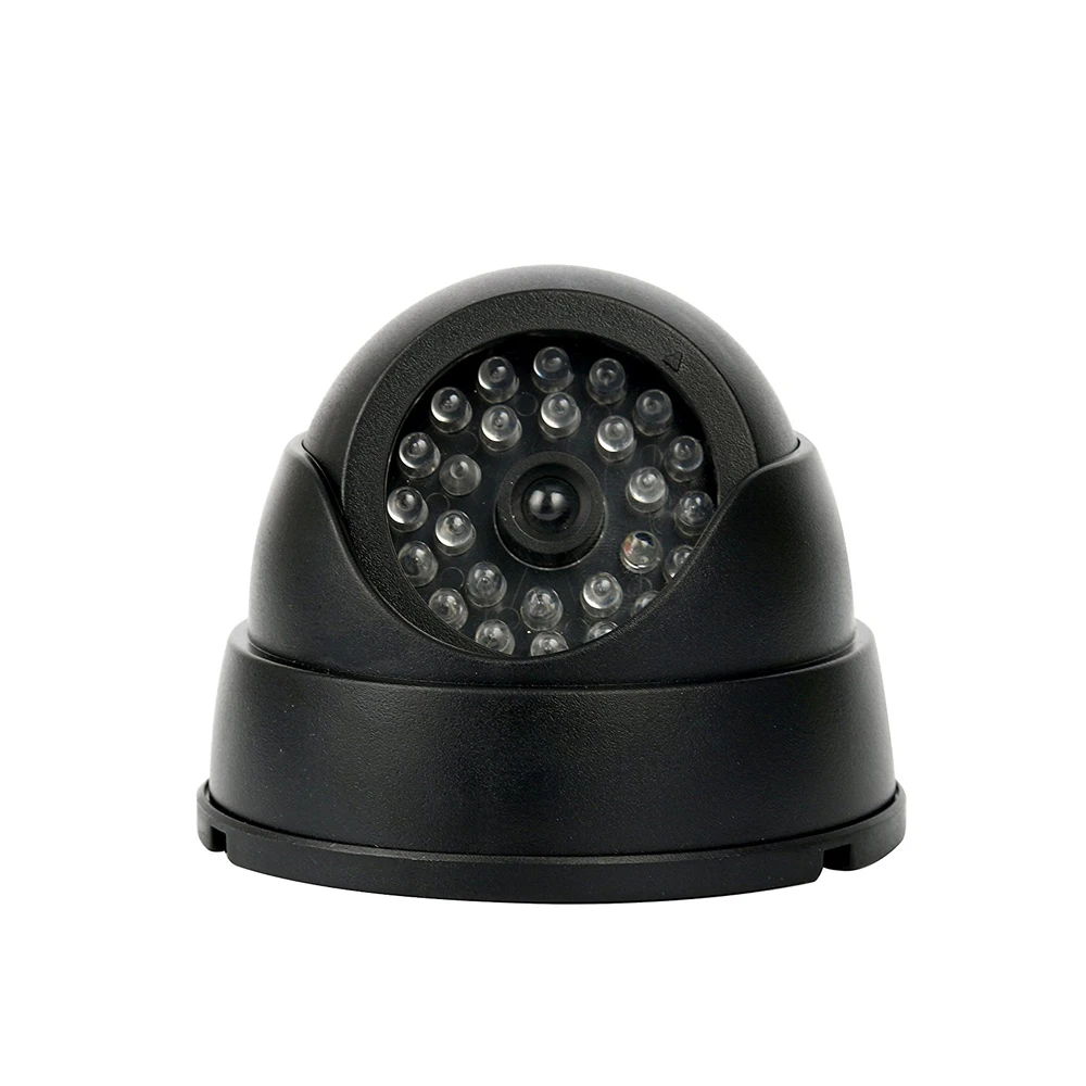 CDYCAM 2 шт.(1 сумка) CCTV поддельные камеры мини-манекен наблюдения безопасности купольная камера 30 огней 1 мигающий светодиодный свет открытый/закрытый