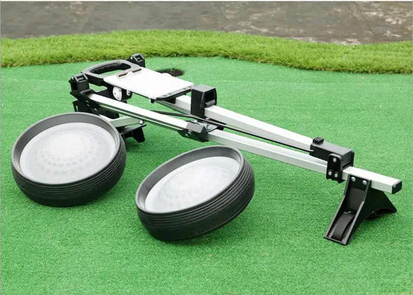 142 см переносная тележка для гольфа из алюминиевого сплава складная двухколесная