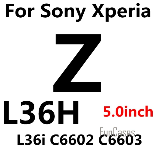 For Sony z Премиум HD 9H 2.5D Закаленное стекло Защитная пленка для sony Xperia Z Z1 Z2 Z3 Z3 Z4 Z5 Compact mini sklo чехол - Цвет: For Sony z