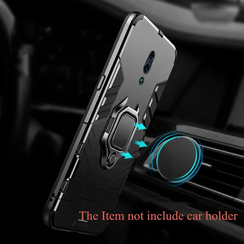 Чехол для OPPO Reno кольцевой держатель армированный бампер задняя крышка 10x zoom