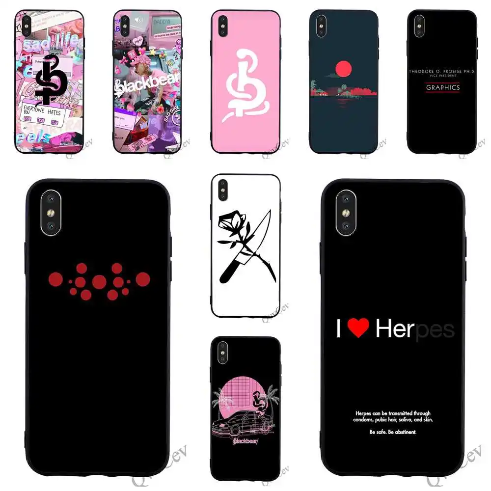 Чехол для телефона с принтом Blackbear Album для iPhone Xs Max X 6 6S XR 8 Plus 7 5S 5 SE