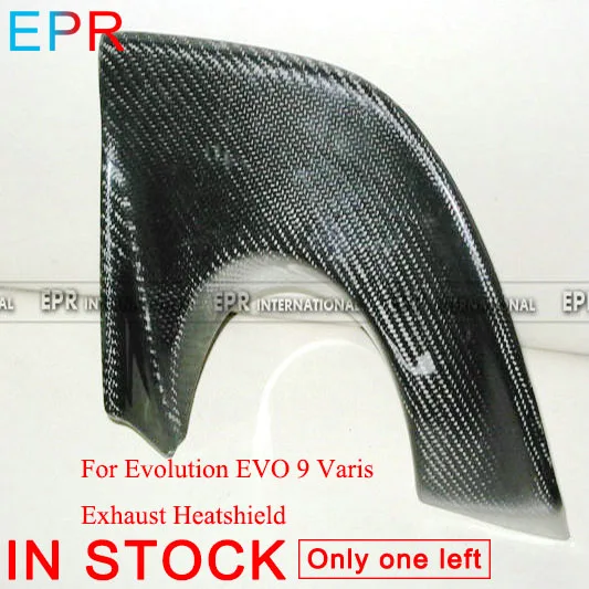 Для Evolution EVO 9 Varis углеродное волокно выхлопной тепловой щит для Mitsubishi глянцевое