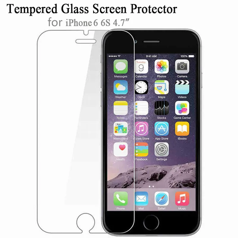 Закаленное стекло для iPhone 5 5s 7 Plus 9H Hard 2.5D Защита экрана 6 6s SE 4 8 x plus пленка|Защитные