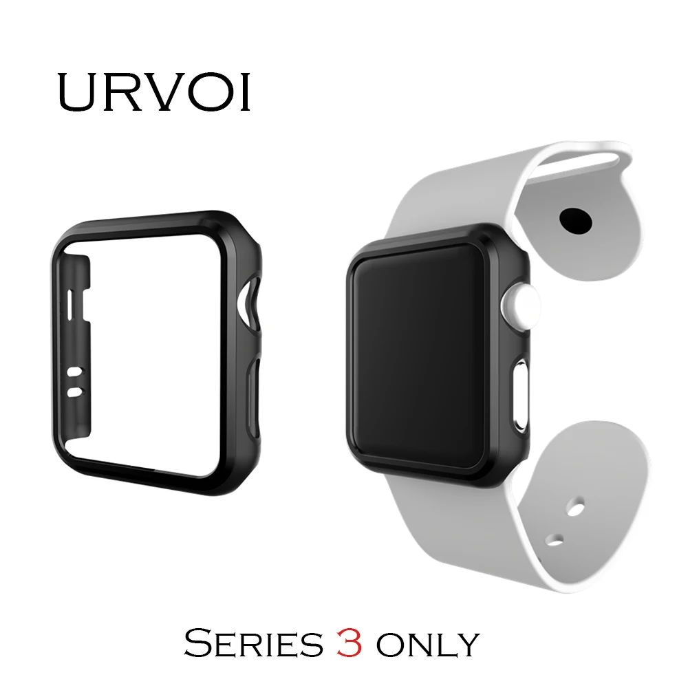 Чехол URVOI для apple watch series 3 только чехол ПК тонкий защитный iWatch классический дизайн