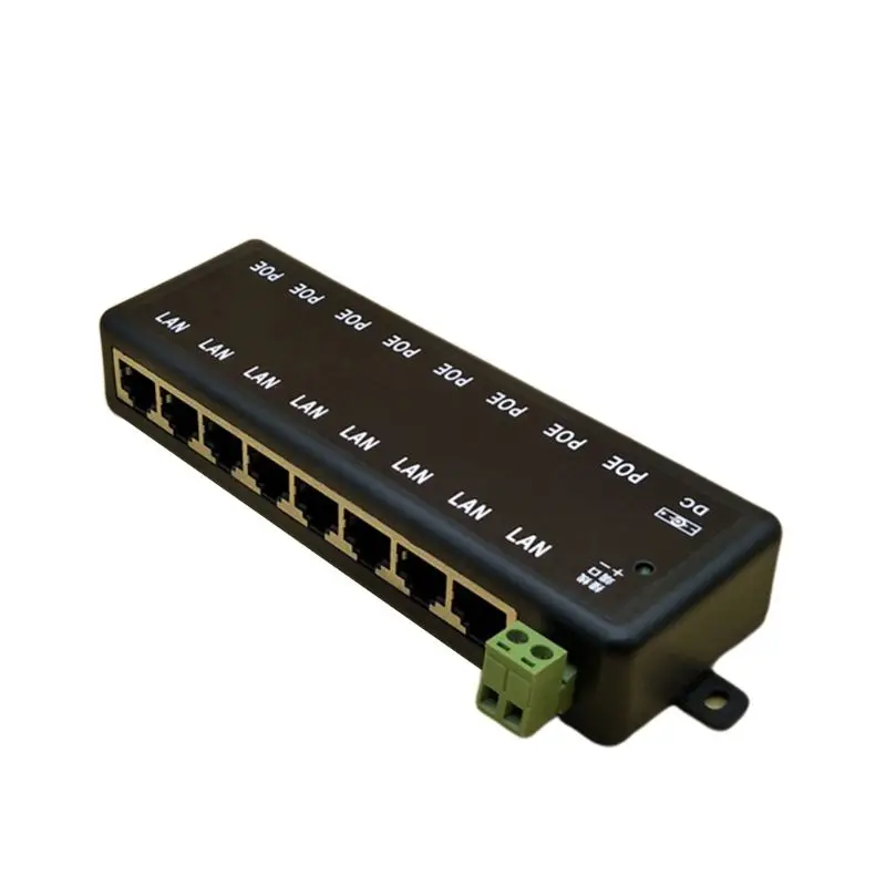 Новый 8 портов POE сплиттер для CCTV сети камера питания по Ethernet IEEE802.3af|Коробки