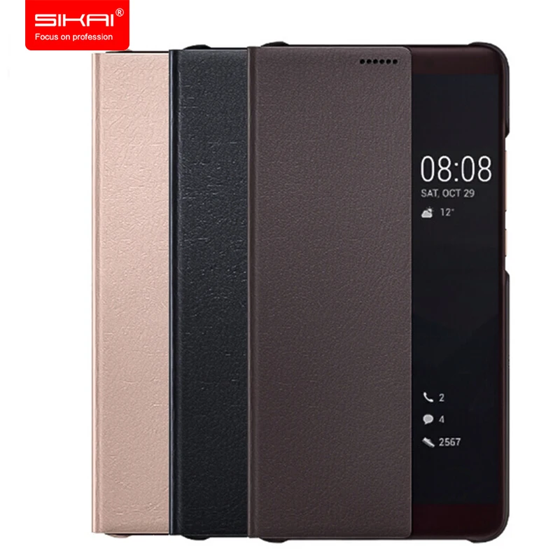 100% оригинальная официальная Huawei Коврики 10 Pro флип чехол смарт проснуться сна