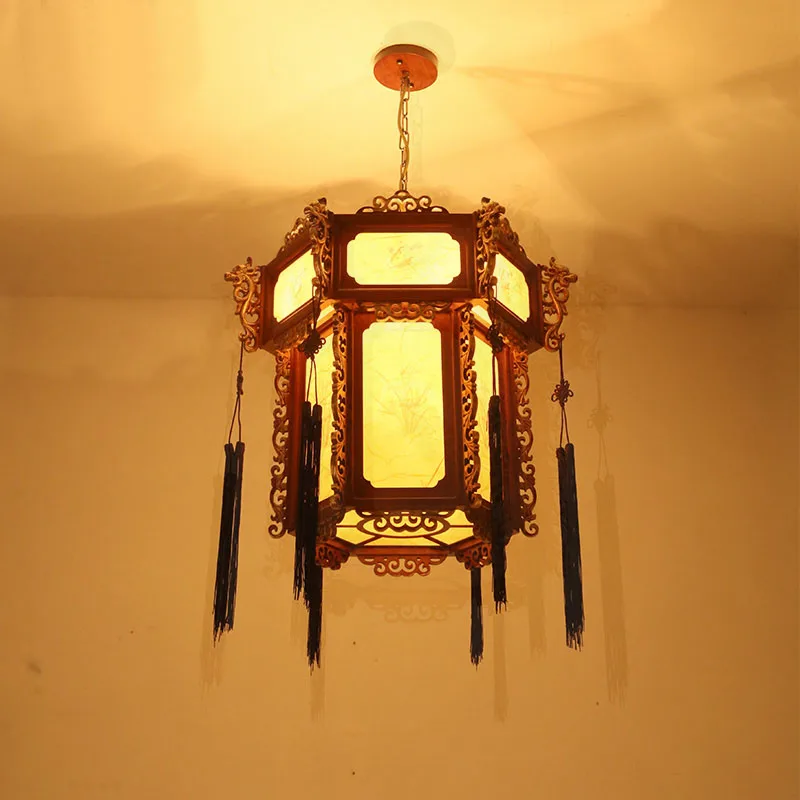 Koop Chinese Hanglamp Retro Lantaarn Hotel Theehuis Balkon Licht Hal Lamp Chinese Stijl Lantaarn Lamp Hanglamp Wl05021403