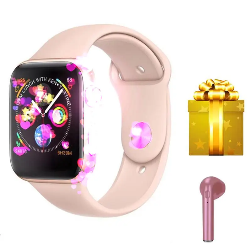 Новейший IWO 8 1:1 Смарт-часы pulsometro pulsera smartwatch reloj inteligente hombre для apple iphone X XR XS+ наушники в подарок