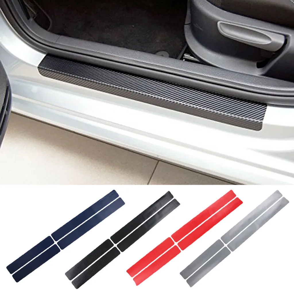 Автостайлинг молдинги 4 шт Автомобильная дверь педаль порог печатание