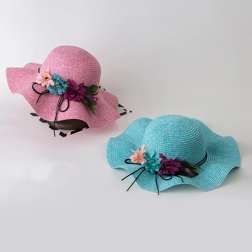 Летняя шляпа Детская Повседневная Соломенная Складная дышащая соломенная для