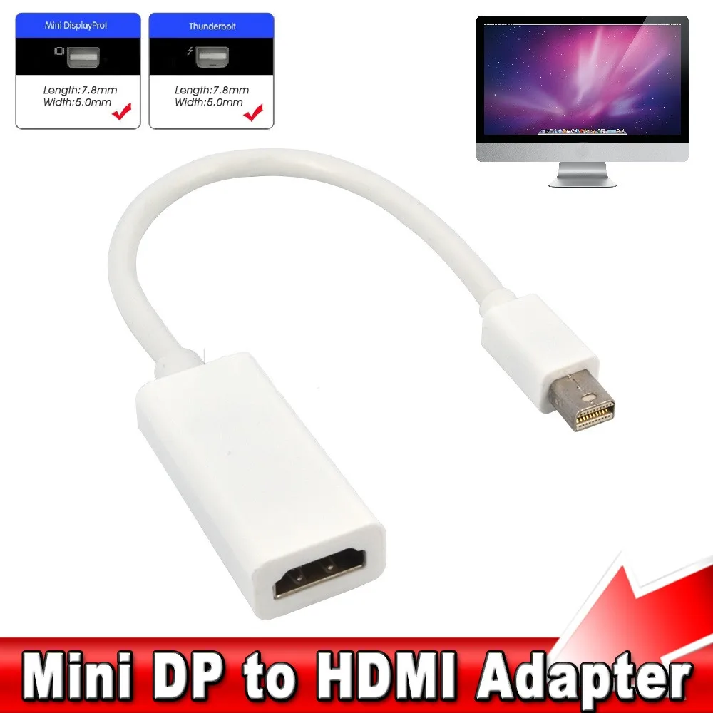 Переходник Mini DP HDMI мини порт дисплея конвертер порта Thunderbolt Для Macbook Pro Air