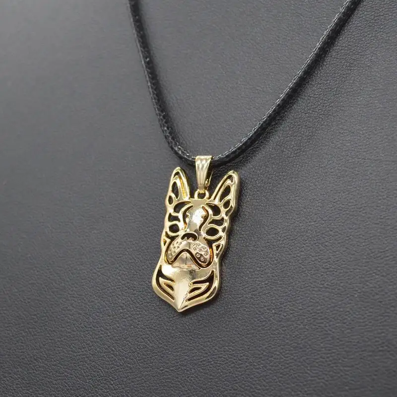 Веревочная цепочка новые модные ожерелья Boston Terrier ювелирные изделия