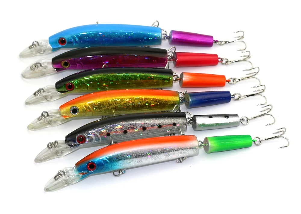 12 шт./лот 14.5CM15G 4 # Крюк Пластиковые шарнирные Минноу Рыбалка lureslobster Инопланетные