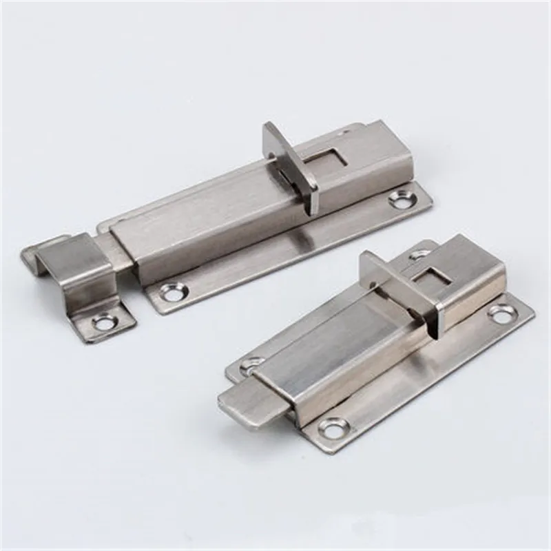 Дверная защелка из нержавеющей стали раздвижной замок Пружинные защелки замки