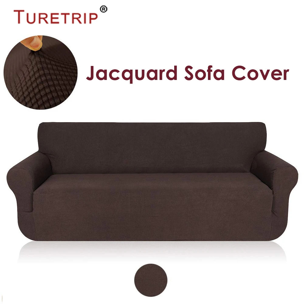 Turetrip 1 шт. однотонный чехол для дивана кровати Futon Slipcover растягивающаяся Защитная