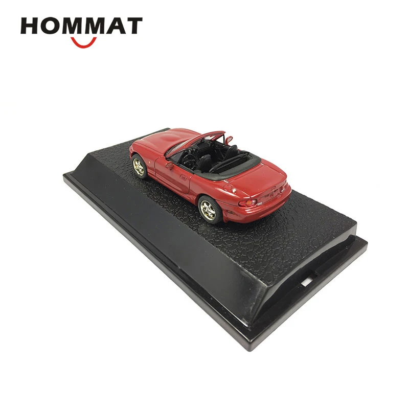 HOMMAT 1:43 Mazda MX-5, конвертируемая спортивная модель автомобиля, литая модель игрушечного автомобиля, Коллекционная модель автомобиля, Подарочные игрушки для мальчика