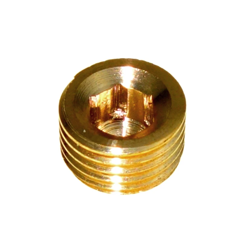 Латунный штуцер для труб счетчик раковины Внутренняя шестигранная Трубная вилка
