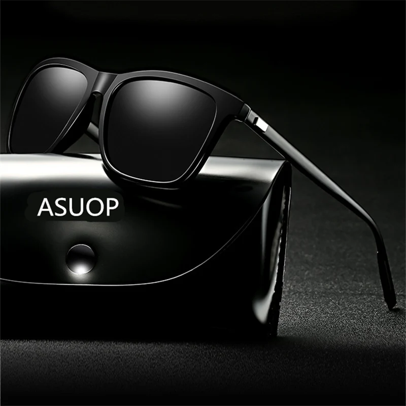 

New square polarized men's sunglasses UV400 anti-radiation glare ladies sunglasses fashion brand sports driving sunglasses