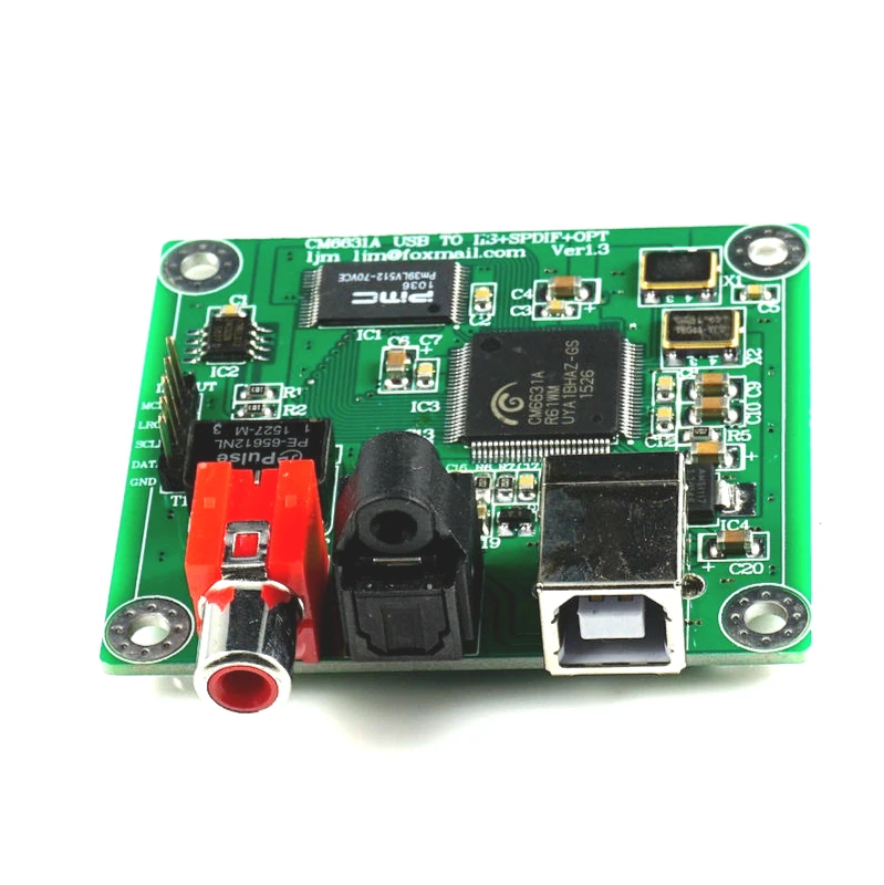 CM6631A 24 бит/192 кГц USB для коаксиального и оптического волокна SPDIF I2S от LJM новая