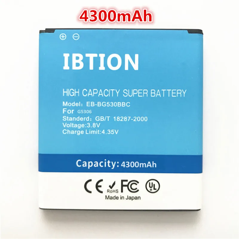 4300 мА/ч EB-BG530BBC для samsung Galaxy Grand Prime G5306 G5309 G5308W G530H G530F G530FZ G530Y G531 J5008 G530 батарея |