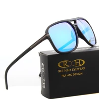 brand polarized sunglasses men 2019 retro leisure sun glasses fashion driving eyeglasses outdoor yellow night vision