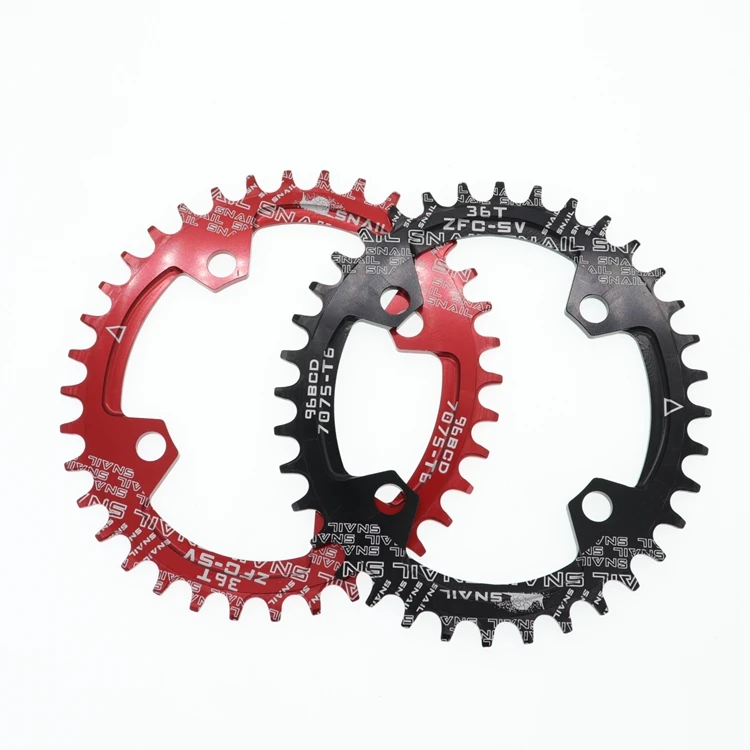 Улитка овальная Звездочка 96 BCD для shimano 32 34 36T 38t зуб однозубная пластина Звездочка MTB горный велосипед 96BCD цепь кольцо
