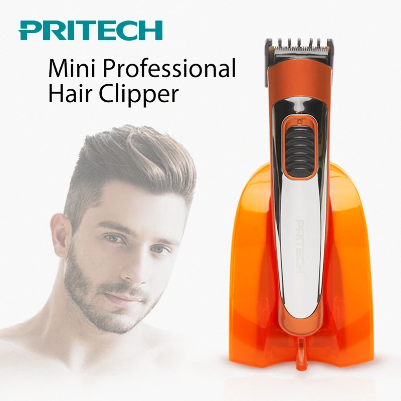 PRITECH Portable Electric Hair Clipper Professional Mini Trimmer Cutting Machine Beard Barber Razor For Men Style Tools | Бытовая