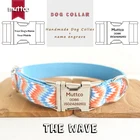 Поводки для собак MUTTCO, регулируемые, с гравировкой, 5 размеров, UDC064, индивидуальный воротник