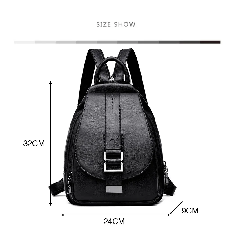 Fashion Women Backpack High Quality Youth Leather Backpacks for Teenage Girls Female School Shoulder Bag Bagpack Mochila