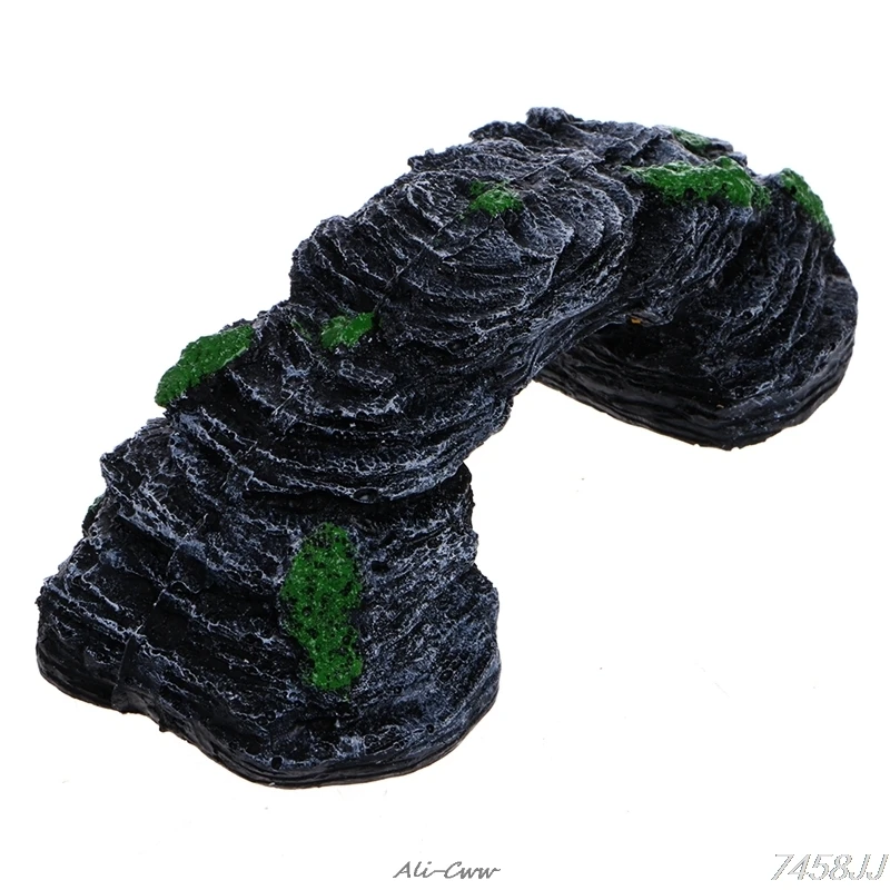 Аквариумные украшения для аквариума под водой d образной формы из смолы рептилии