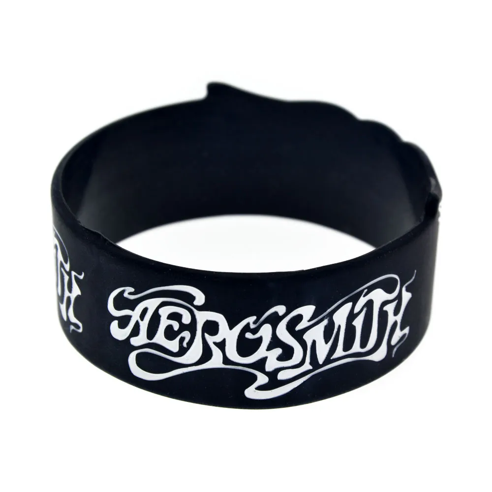 1 шт. Aerosmith силиконовый браслет ширина дюйм черный Цвет для взрослых | Украшения и