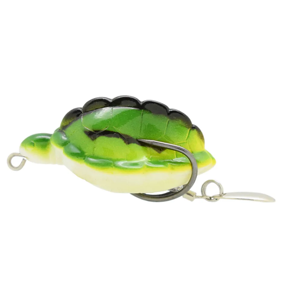 

1PCS 5.5cm 13g Tortoise Lures Artificial soft bait with Spoon sequins fishing lure soft lure Treble Hooks Top water